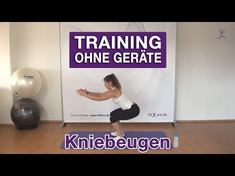 Kniebeugen (Squats) - Die besten Übungen ohne Geräte